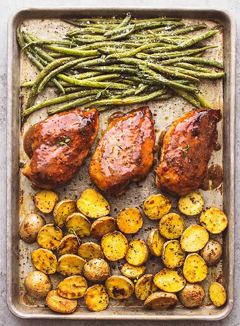 Sheet Pan Chicken, Potatoes and Green Beans