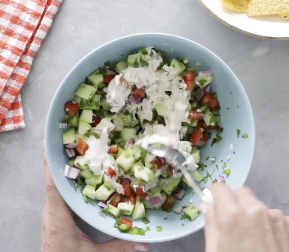 creamy cucumber salsa