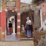 Courtyard of a House in Delft, 1658, Pieter de Hooch