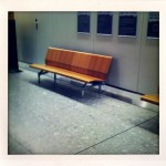 Surprisingly stylish bench at Heathrow