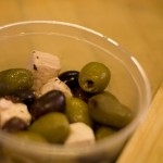 Olives & feta cubes from Sentry