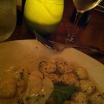 Gnocchi - it had a layer of fennel slices under it, and a few leafs of argula on top