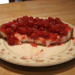 Raspberry cheesecake tart