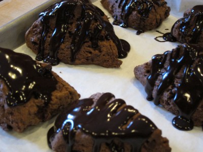 Deb's Lunch … and dinner and breakfast too › 3X Chocolate Scones