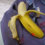 When I take bananas for my lunch, I wrap them in a cloth napking so they don't get squashed in my backpack
