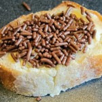 Little baguette slice with Dutch chocolate sprinkles