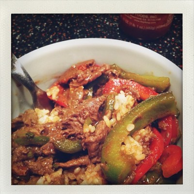 Spicy Beef & Peppers