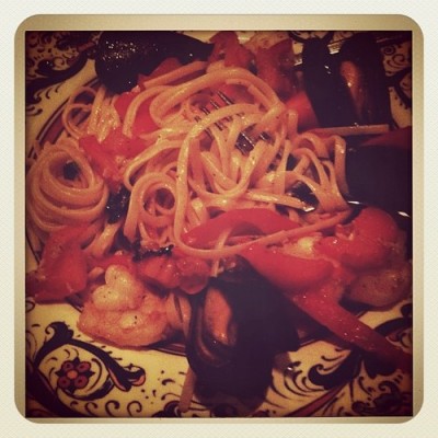 Seafood linguini at Carmine's