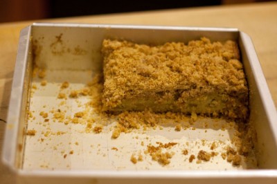 Big crumb rhubarb cake