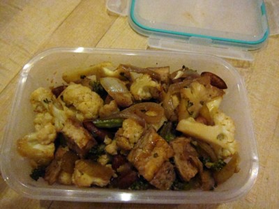 Stirfy veg with tofu & almonds