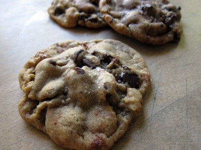 Salted, Nutella-Stuffed, Chocolate Chip Cookies 