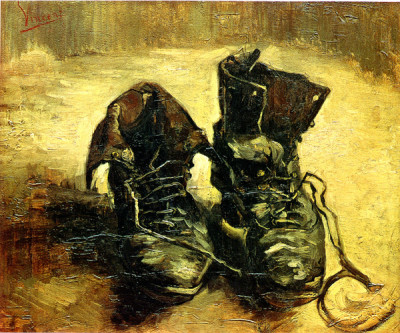  A Pair of Shoes (1885), by Vincent van Gogh. 