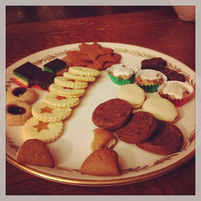 Cookie plate on Christmas eve