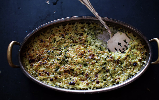 Julia's Tian Courgettes and Riz