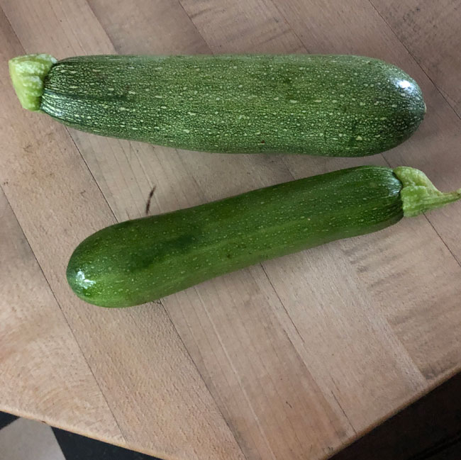 2 zucchini