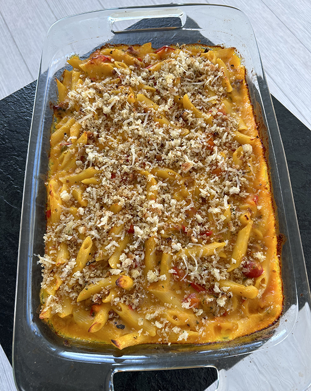 butternut squash pasta bake