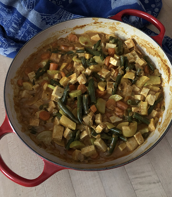 Summertime vegetable curry