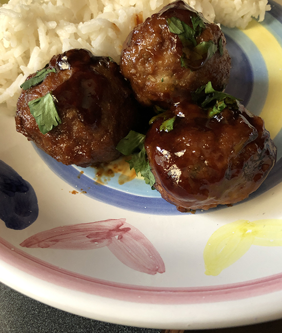 scallion meatballs